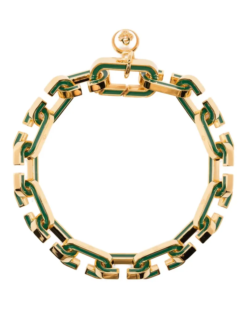 Casablanca Paris Enamelled chain bracelet - Gold Gold