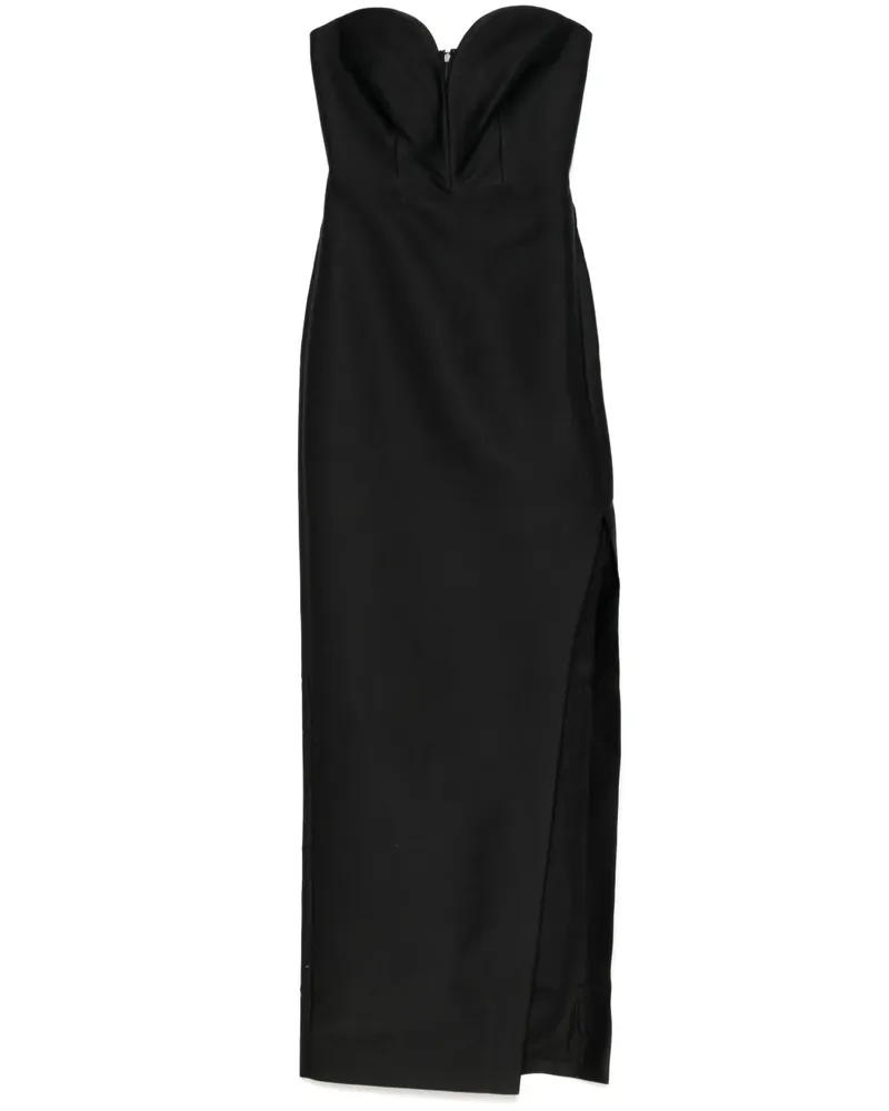 Roland Mouret Taft-Abendkleid mit Herzausschnitt - Schwarz Schwarz