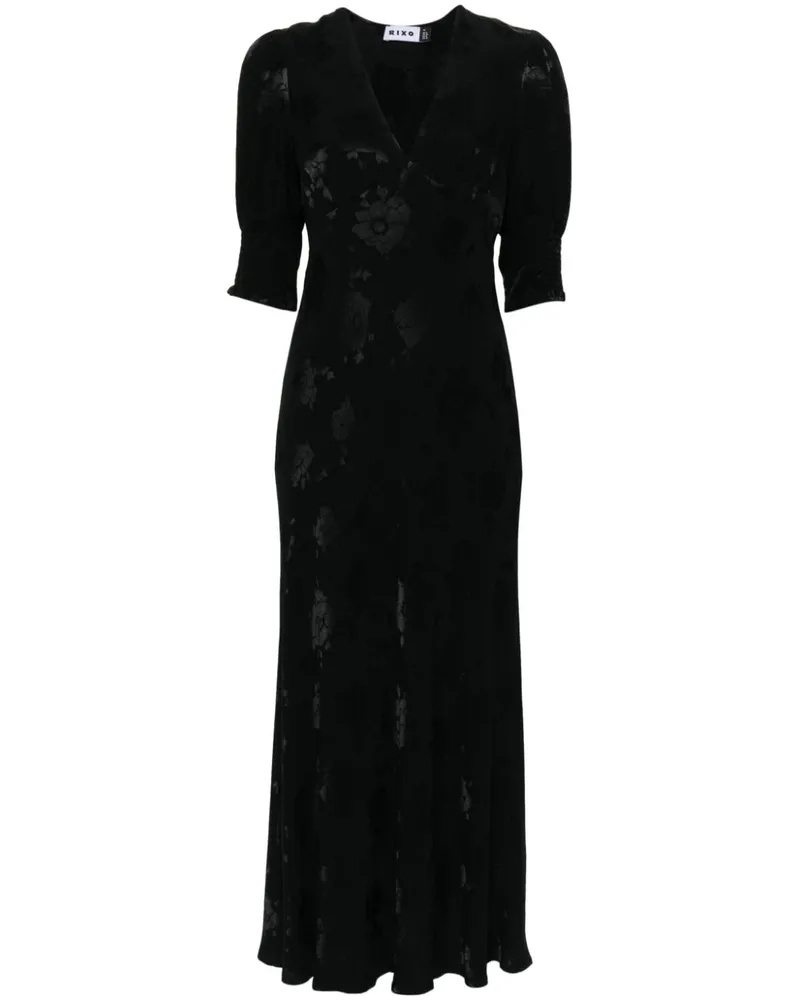 RIXO Zadie Kleid - Schwarz Schwarz