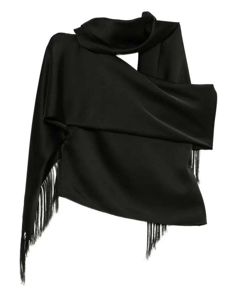 Monse Asymmetrisches Top - Schwarz Schwarz