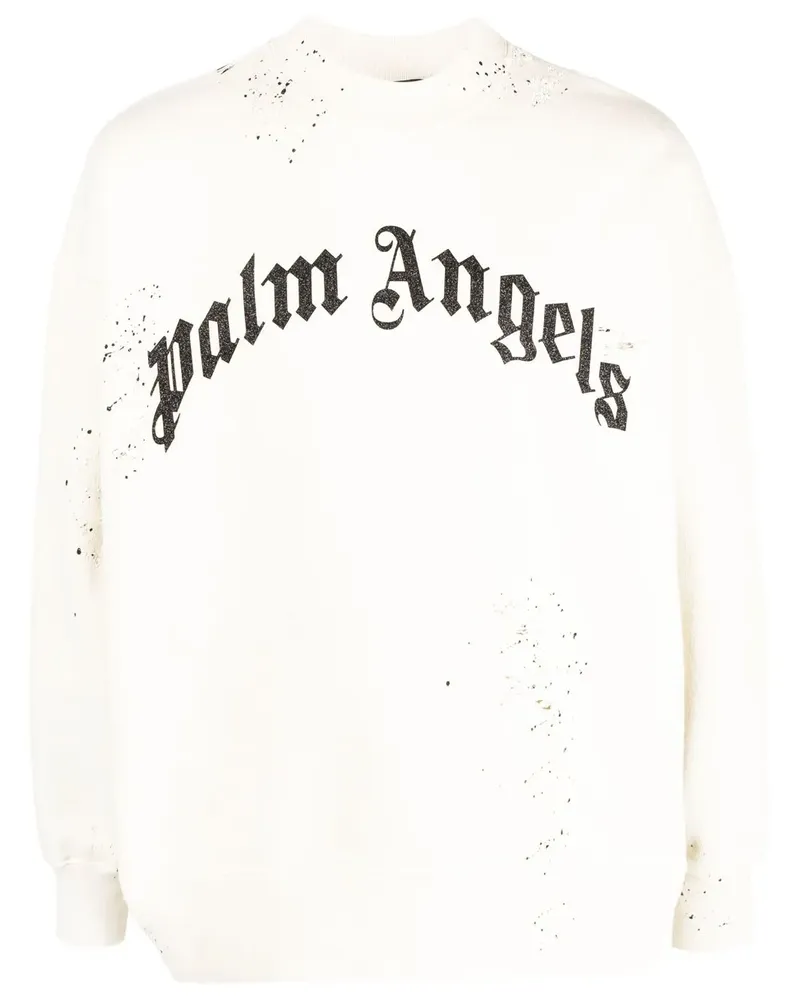 Palm Angels Sweatshirt im Distressed-Look - Nude Nude