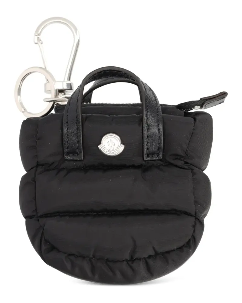 Moncler quilted keychain - Schwarz Schwarz