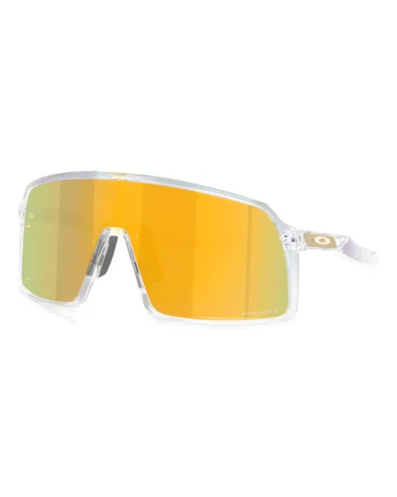 Oakley Sonnenbrille mit Logo-Print - Gold Gold
