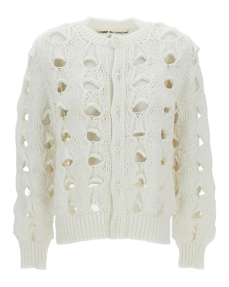 Comme des Garçons Cropped-Cardigan mit kurzen Ärmeln - Blau Blau