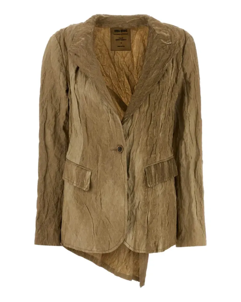 Uma Wang Kylie buttoned asymmetric blazer - Nude Nude