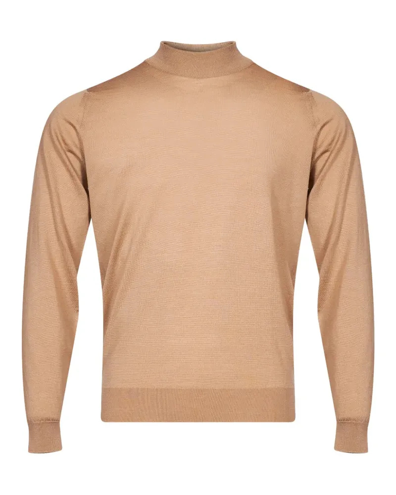 John Smedley Harcourt mock-neck sweater - Nude Nude