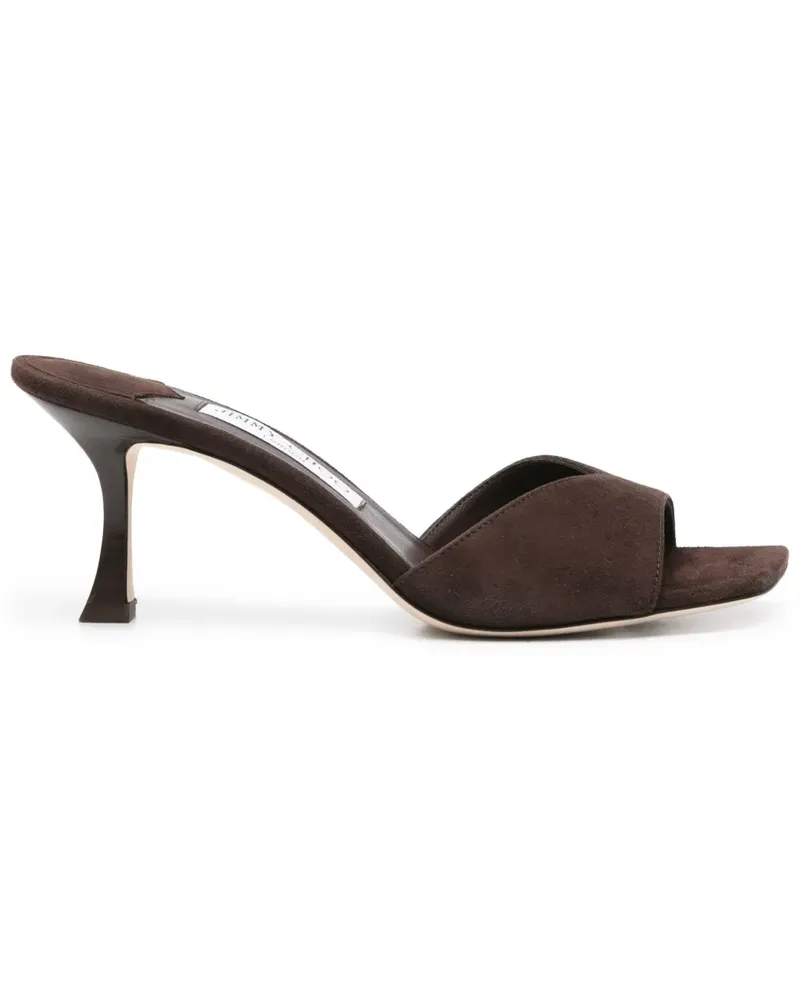 Jimmy Choo Skye Mules 80mm - Braun Braun