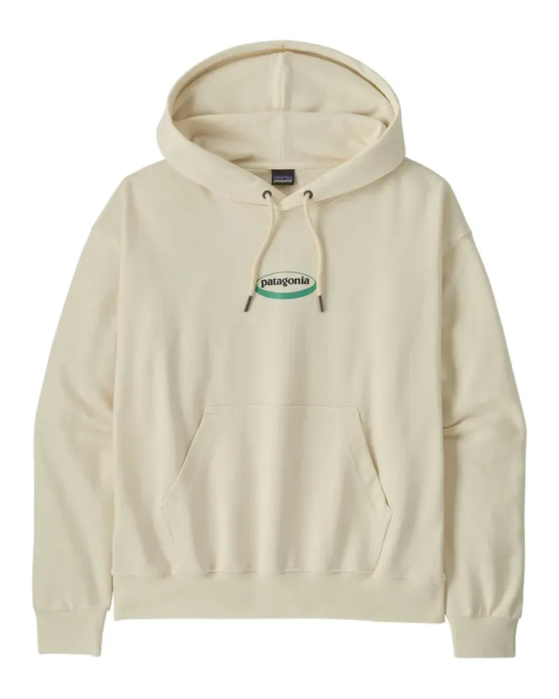 Patagonia Hoodie mit Logo-Print - Nude Nude