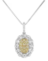 HYT Jewelry 18kt Gold- und Platinhalskette Silber