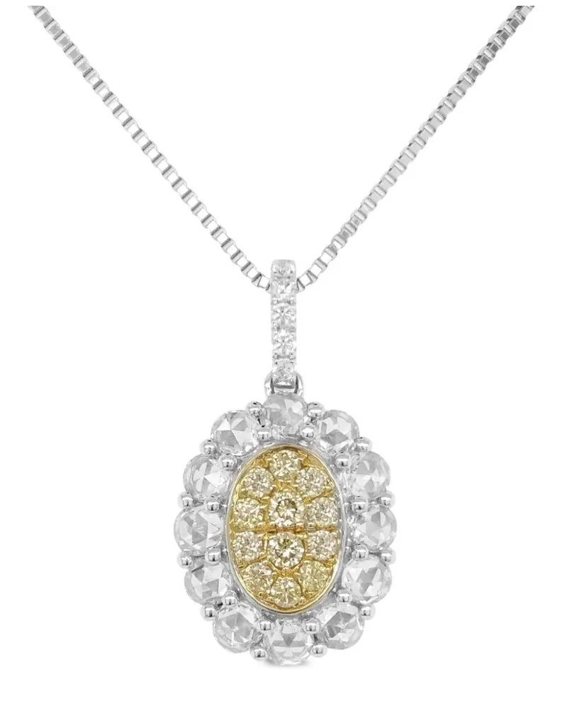 HYT Jewelry 18kt Gold- und Platinhalskette mit Diamanten - Silber Silber