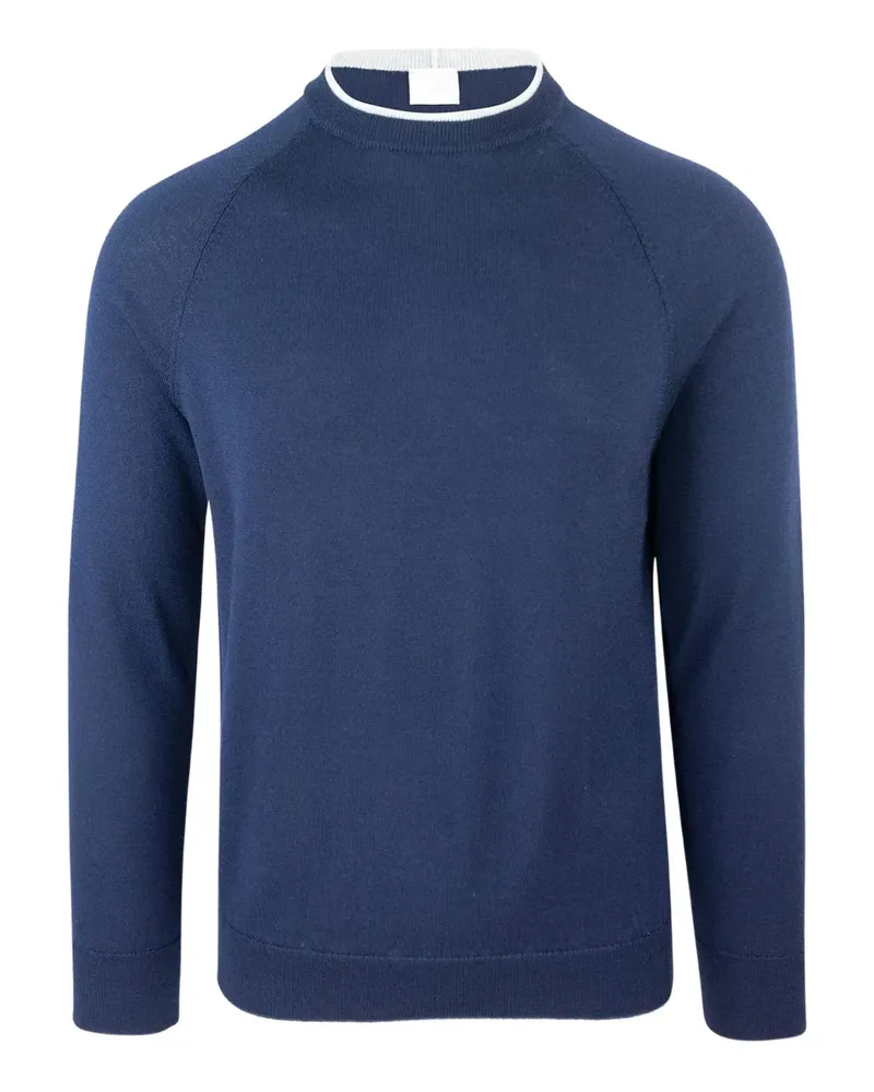 Eleventy Sweatshirt mit Raglanärmeln - Blau Blau