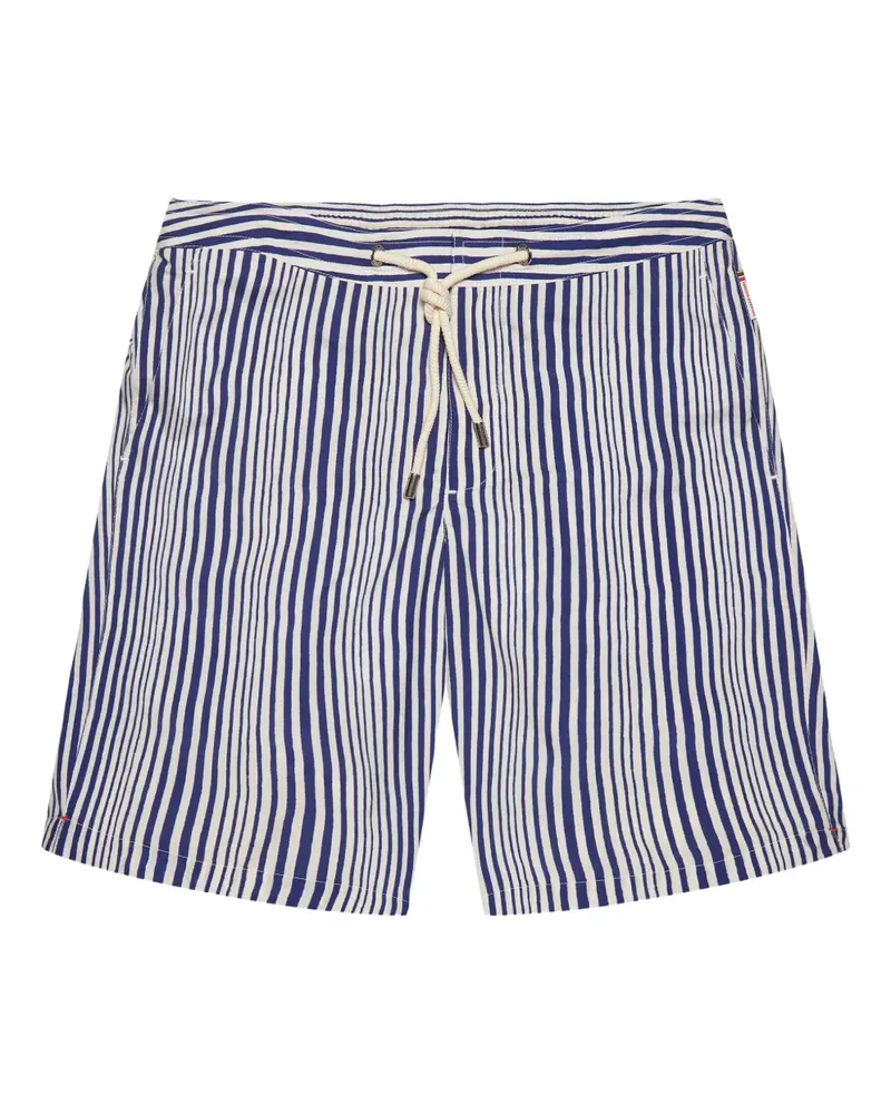 Orlebar Brown Gestreifte Badeshorts - Blau Blau