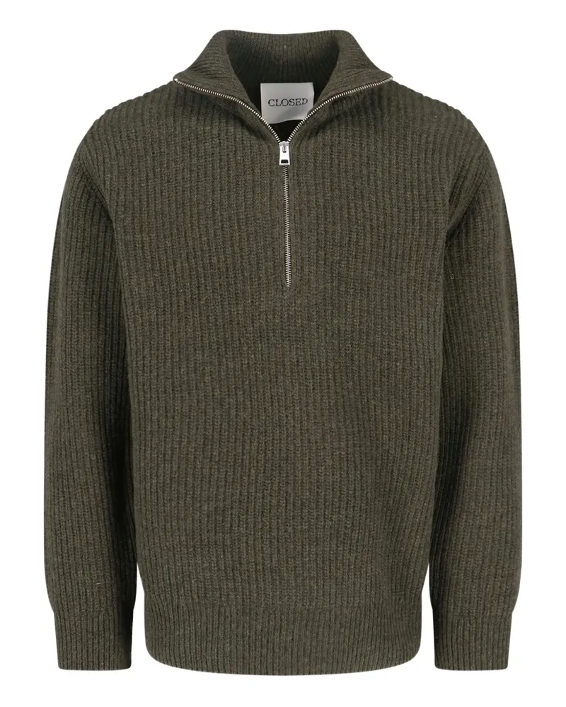Closed Pullover mit Reißverschluss - Grün Grün