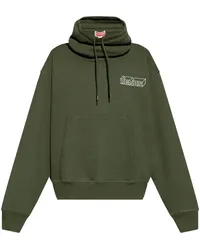 Kenzo Hoodie mit Logo-Stickerei Grün