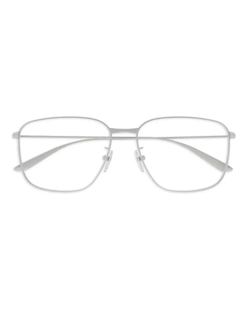Balenciaga Brille mit eckigem Gestell - Silber Silber