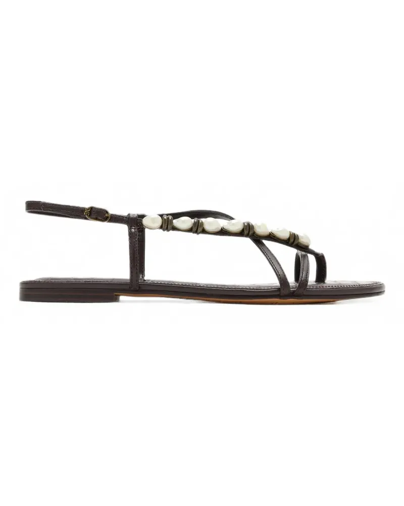 Sam Edelman Calla 2 faux-pearl-embellished sandals - Braun Braun