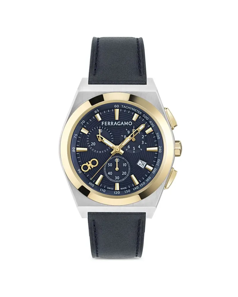 Ferragamo Vega Upper East 42mm - Blau Blau