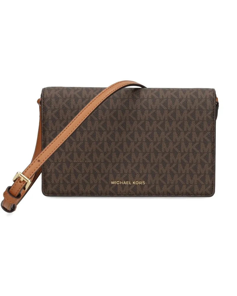 Michael Kors Umhängetasche mit Monogramm-Logo - Braun Braun