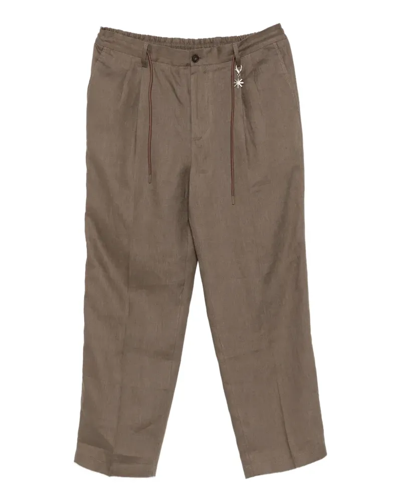 Manuel Ritz drawstring-fastening pleated trousers - Grün Grün