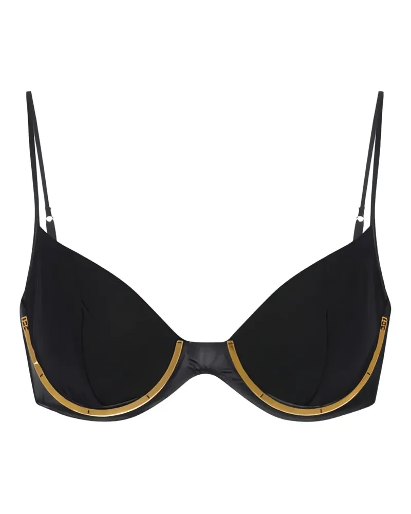 Elisabetta Franchi BH aus Satin - Schwarz Schwarz