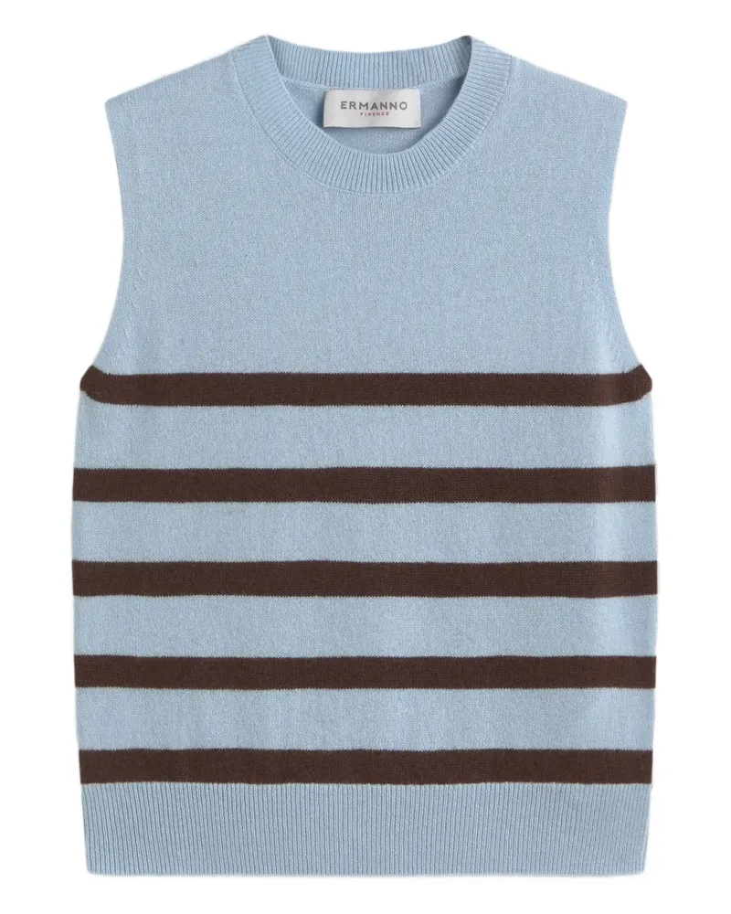 Ermanno Scervino Gestreiftes Top - Blau Blau