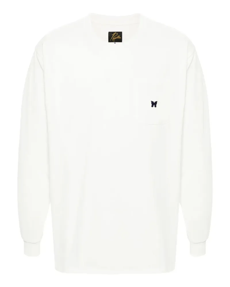 NEEDLES T-Shirt mit Logo-Stickerei - Weiß Weiß