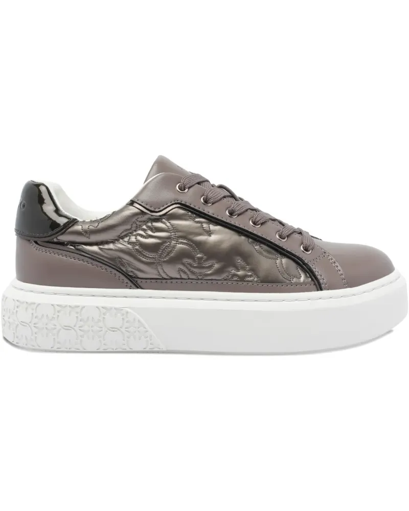Pinko Gesteppte Plateau-Sneakers - Grau Grau