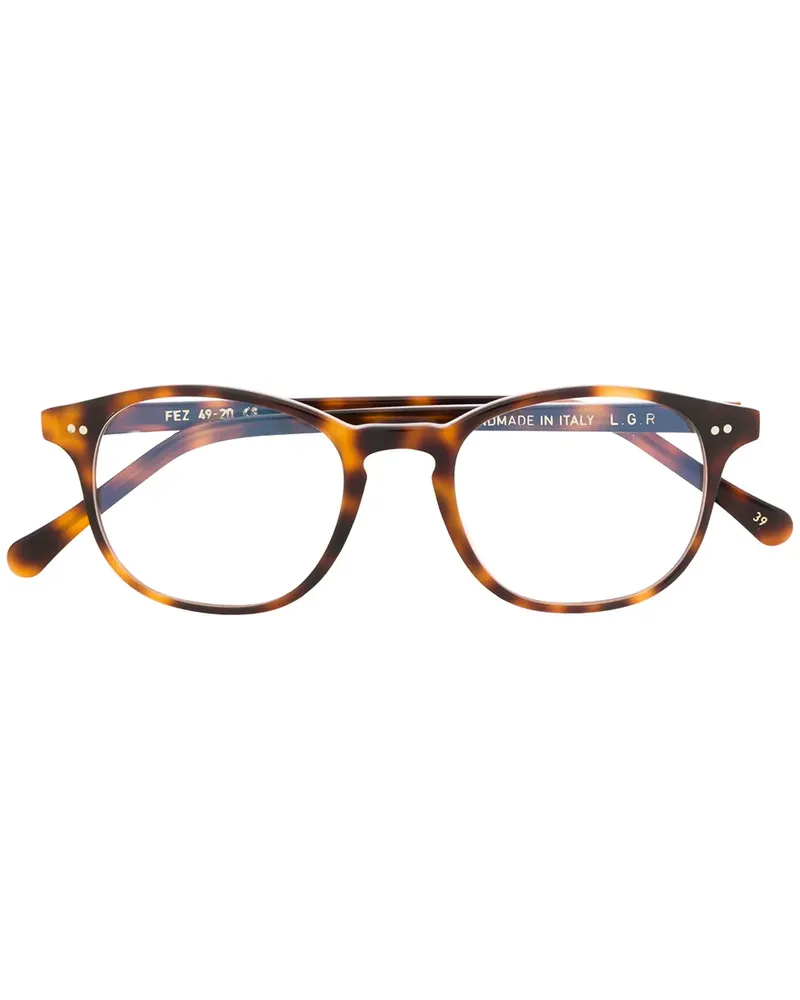 L.G.R. Brille im 'Wayfarer'-Design - Braun Braun