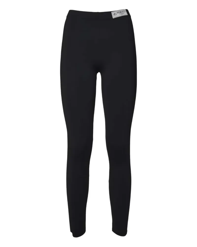 Fiorucci logo-patch leggings - Schwarz Schwarz