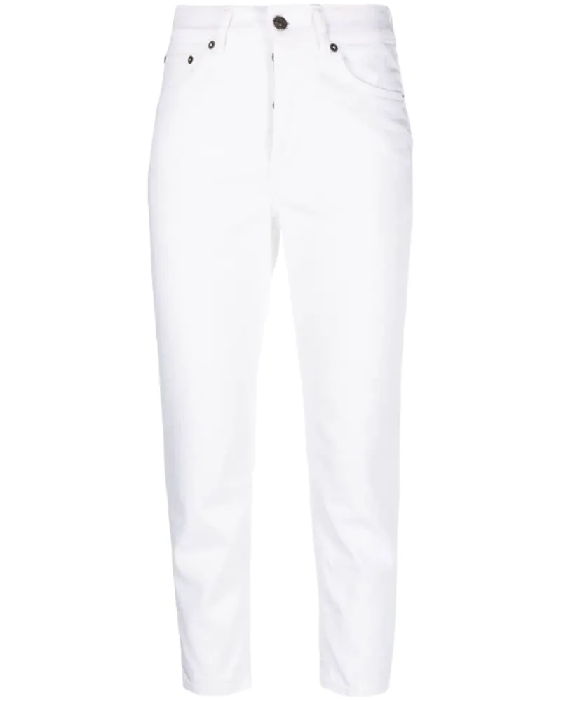 Dondup Klassische Cropped-Jeans - Weiß Weiß