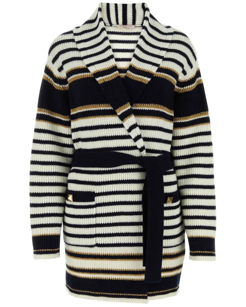 Valentino Garavani Gestreifter Cardigan - Blau Blau