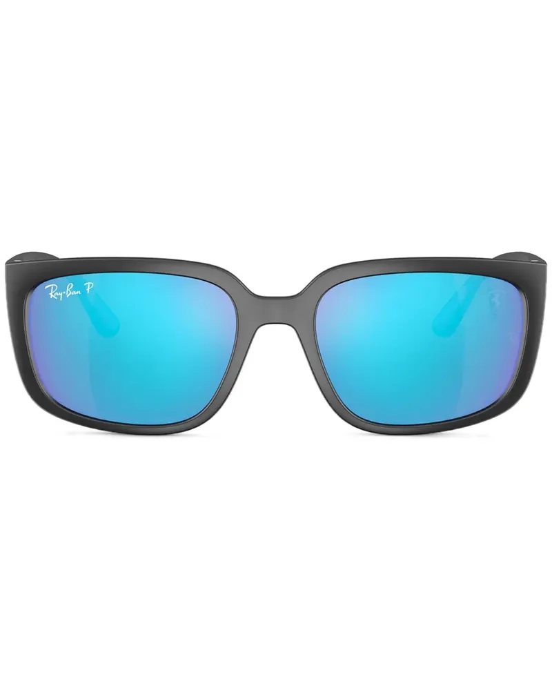 Ray Ban Sonnenbrille mit eckigem Gestell - Schwarz Schwarz