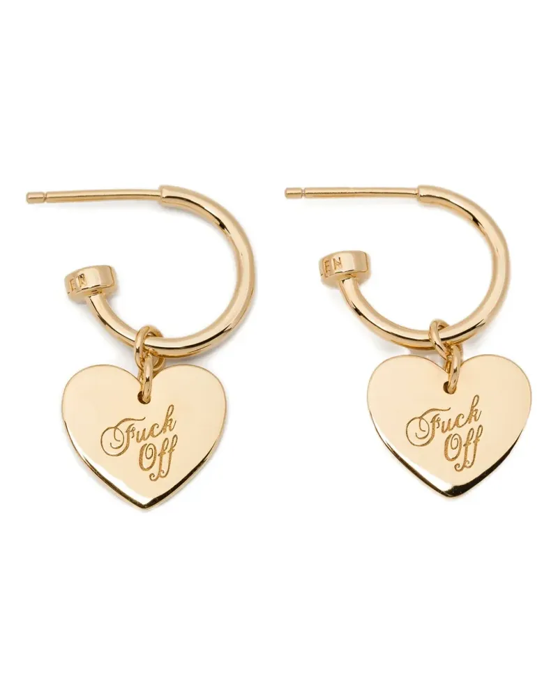 Stolen Girlfriends Club warm welcome heart earrings - Gold Gold