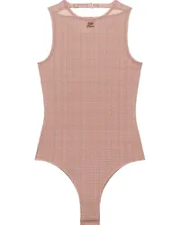 Courrèges Karierter Buckle Body Braun