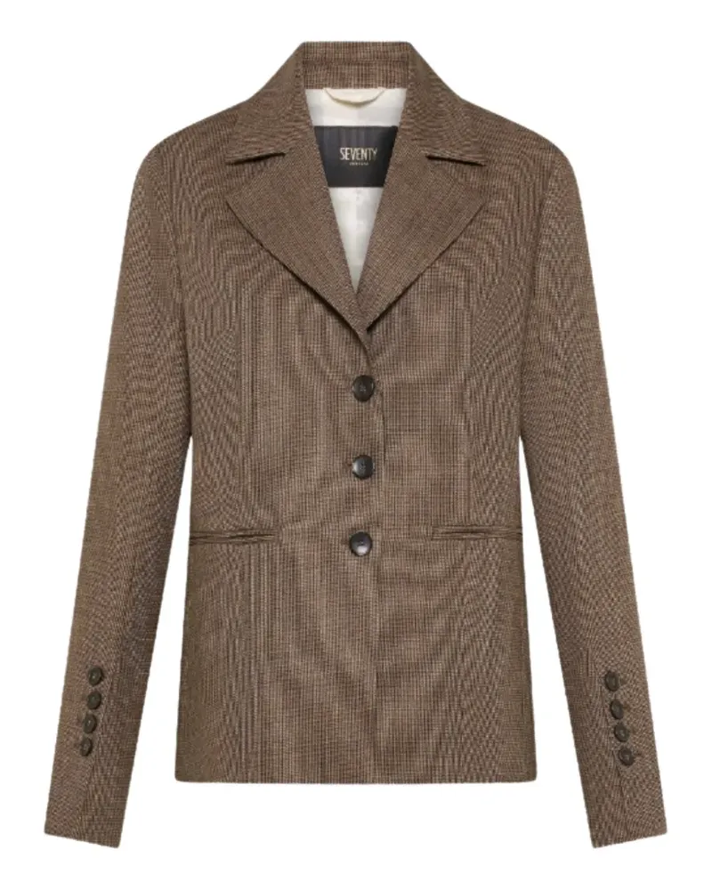 Seventy Jacke mit Karomuster - Braun Braun