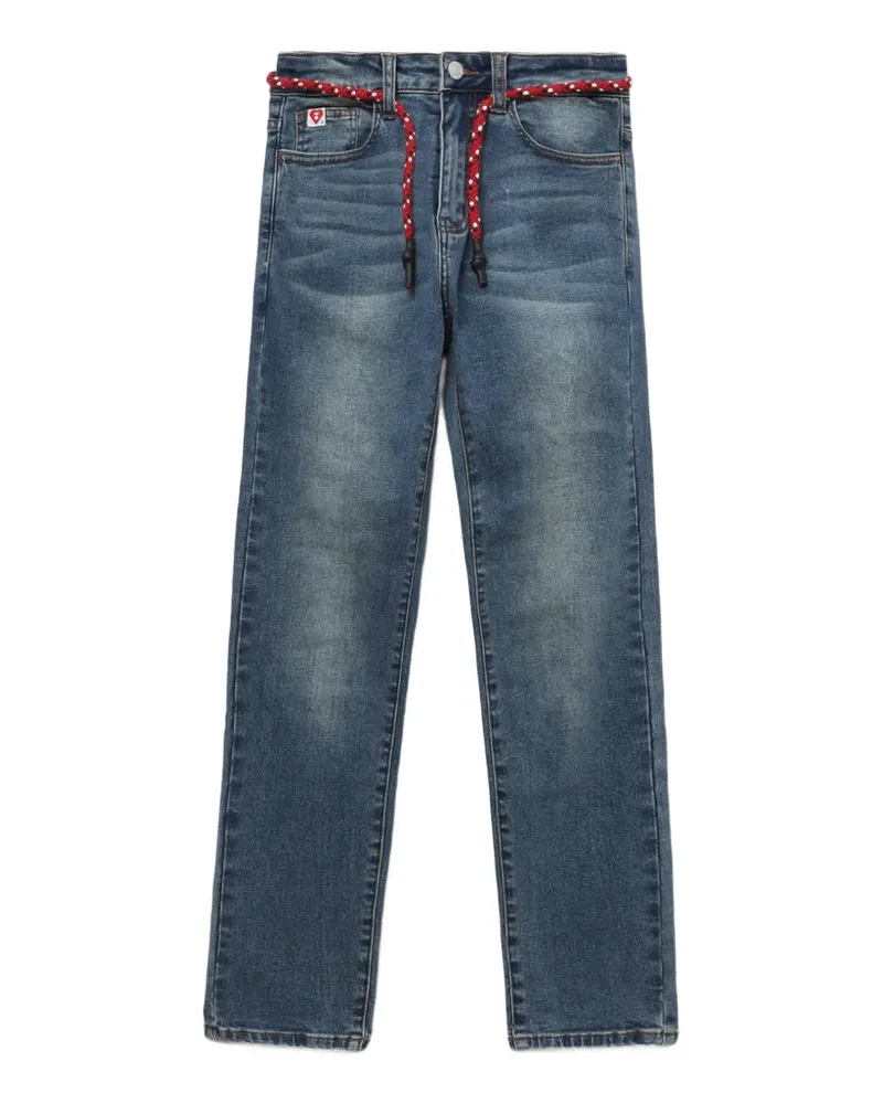 BAPE Apple Straight-Leg-Jeans mit Flechtdetail - Blau Blau
