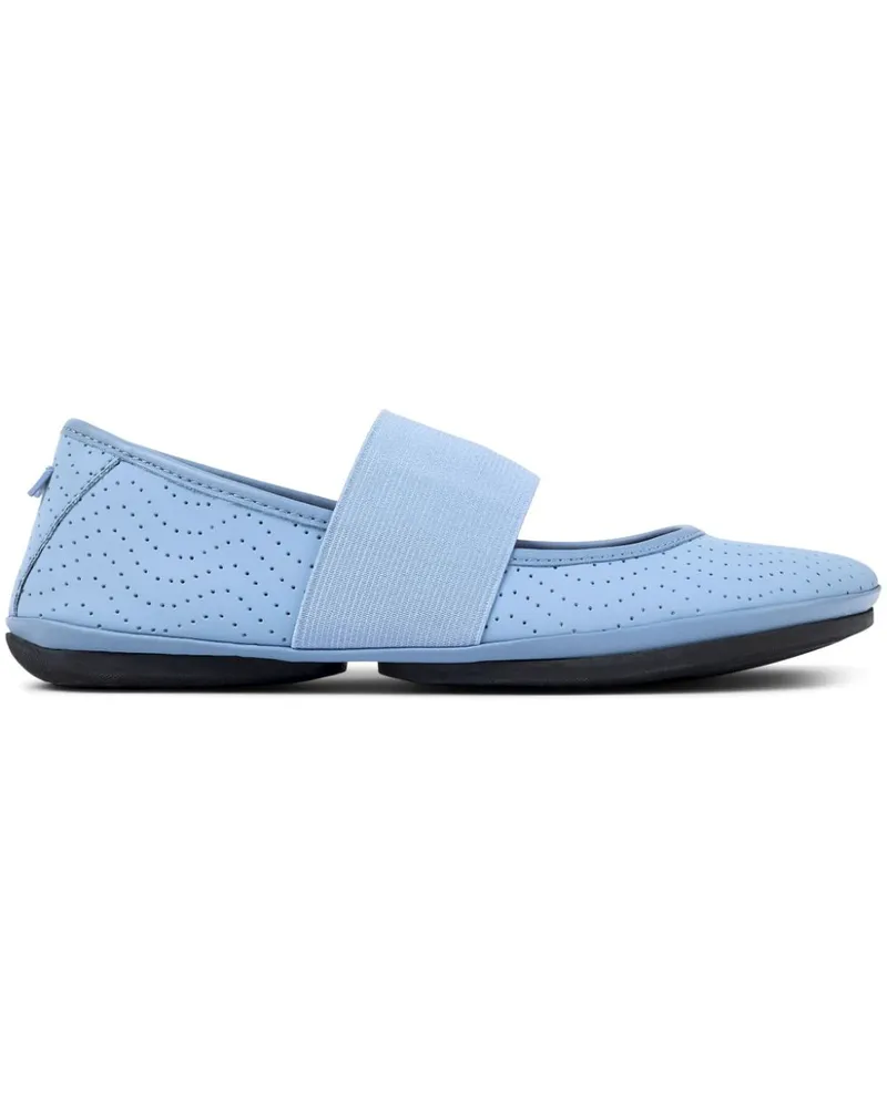 Camper Ballerinas mit Lochmuster - Blau Blau