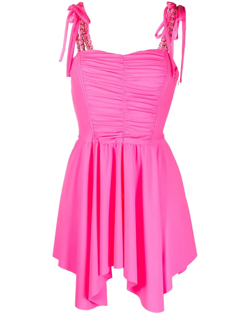 Amen Asymmetrisches Minikleid - Rosa Rosa