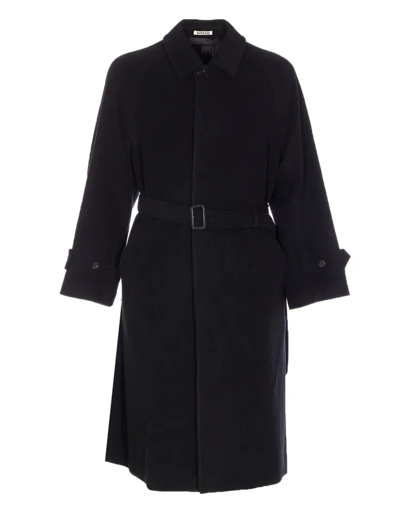 AURALEE button strap coat - Blau Blau
