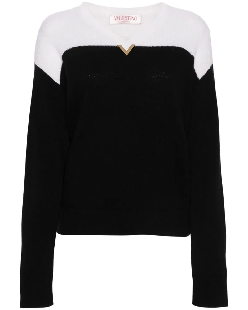 Valentino Garavani Pullover aus Schurwolle Schwarz