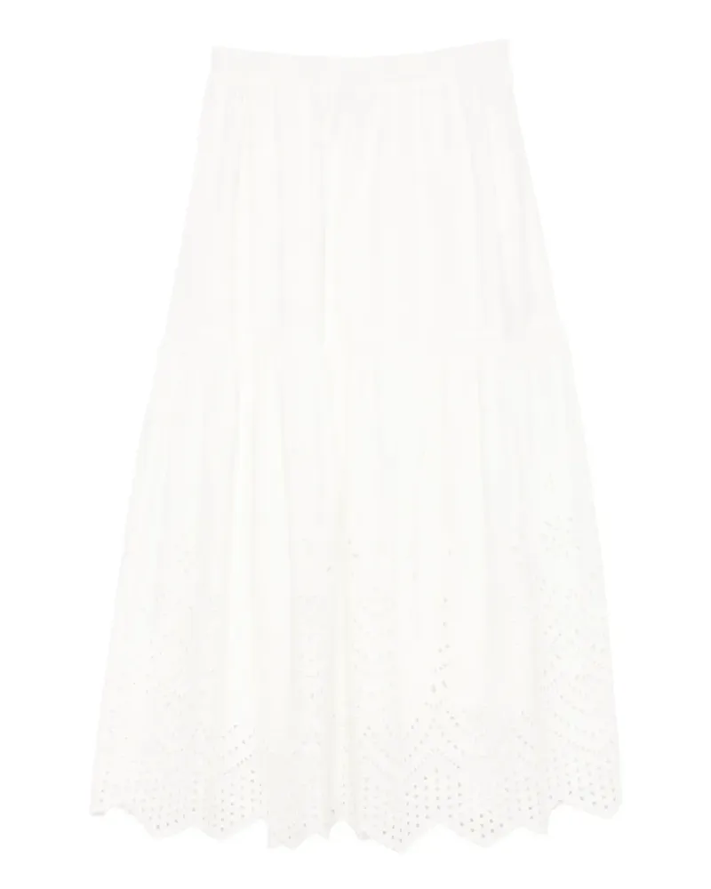 Bambah Eyelet Maxirock - Weiß Weiß