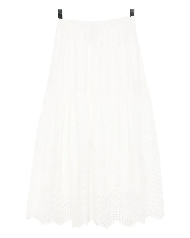 Bambah Eyelet Maxirock - Weiß Weiß