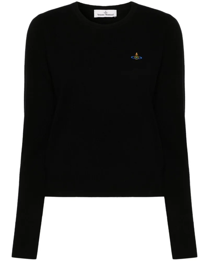 Vivienne Westwood Pullover mit Orb-Stickerei - Schwarz Schwarz