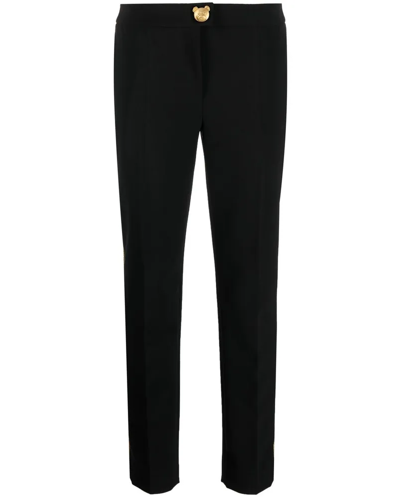 Moschino Tapered-Hose mit Streifen - Schwarz Schwarz