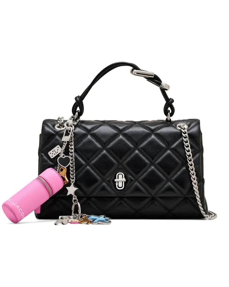 Marc Jacobs Wandelbare The Charm Quilted Dual Schultertasche - Schwarz Schwarz