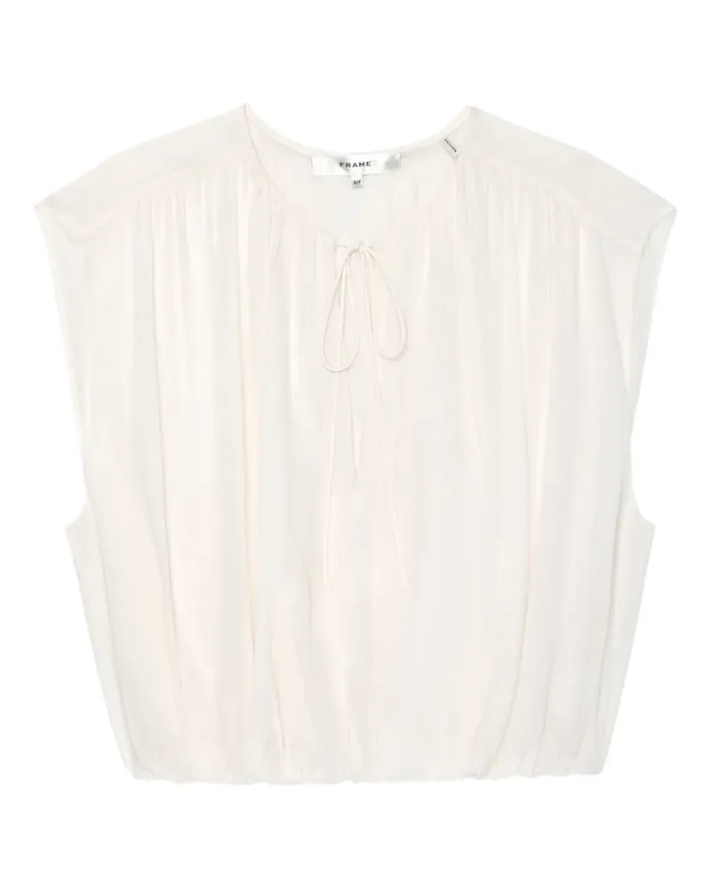 Frame Denim The Wave tie-fastening top - Nude Nude