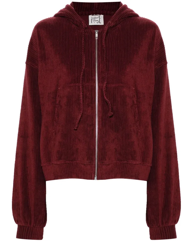 Baserange Hoodie aus Cord - Rot Rot