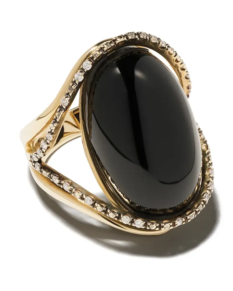 BRUMANI 18kt Gelbgoldring mit Diamanten Gold