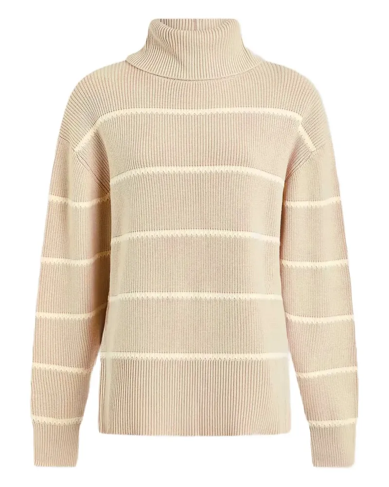 Varley Gerippter Rollkragenpullover - Nude Nude