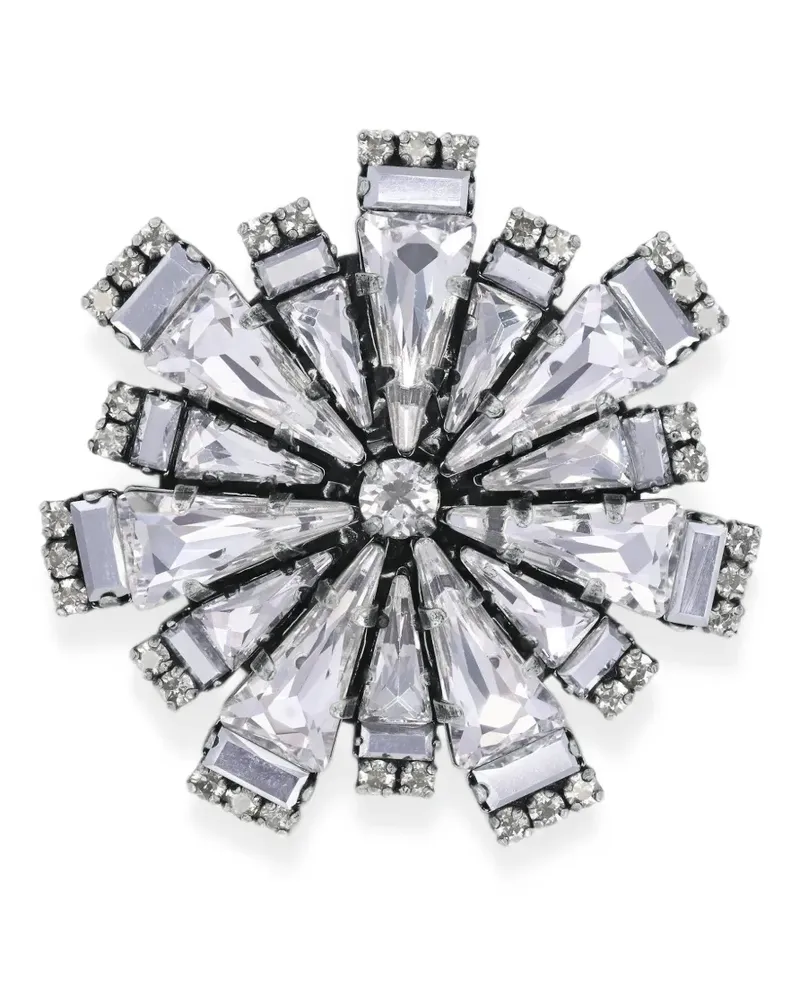 KONPLOTT Spikes and Pearls radial brooch - Silber Silber